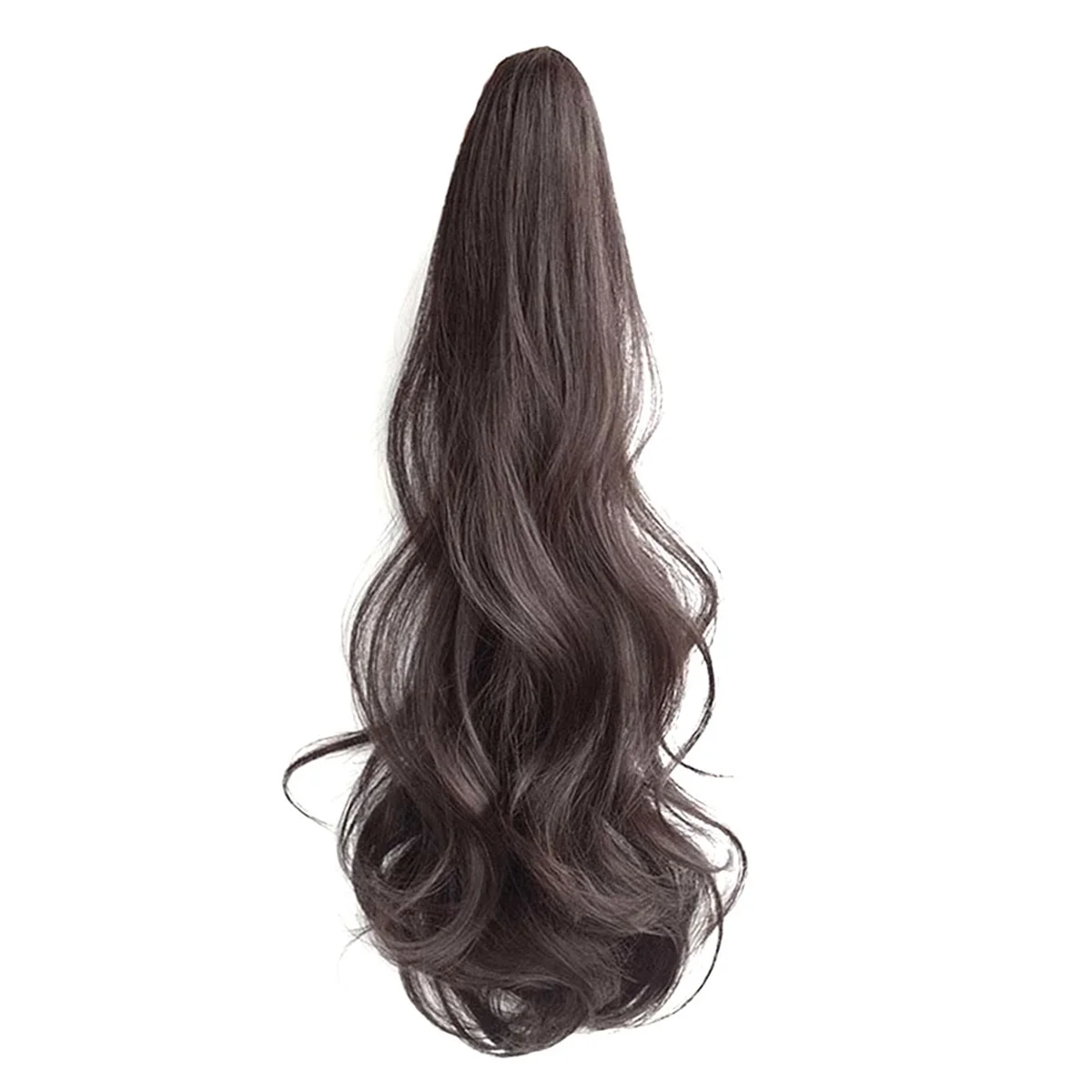 ONCE Black Brown Wig Female Ponytail Grab Clip Style Hip- High Ponytail Natural Forcing Fake Ponytail Female Braid