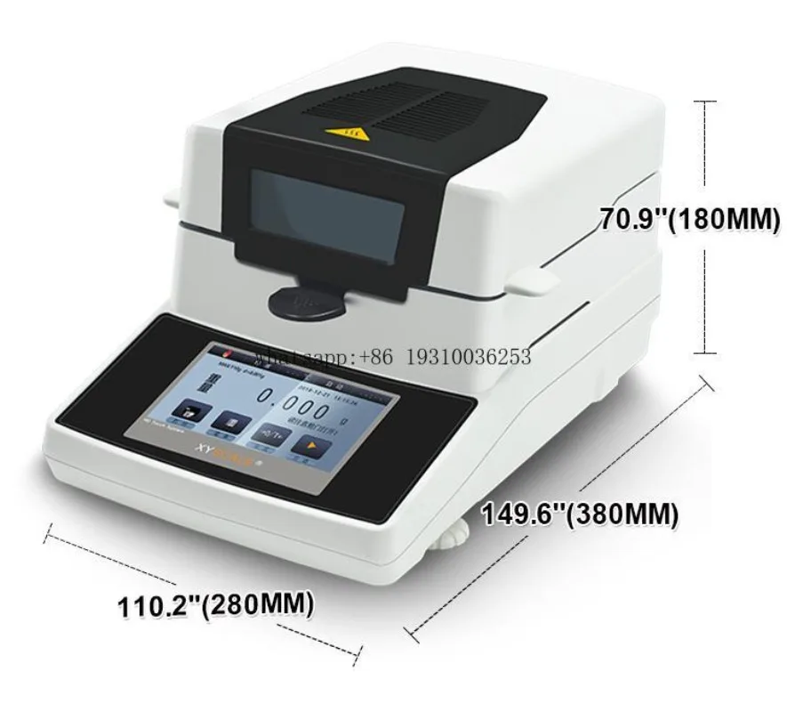 XINGYUN XY-100MW-T 110g 0.001g 5 Inch Touch Screen Halogen Rapid Electronic Moisture Analyzer