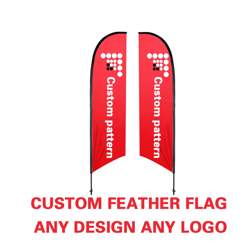 EOODLOVE flag custom feather flag - personalized advertising banner beach flag outdoor promotion flag without flagpole