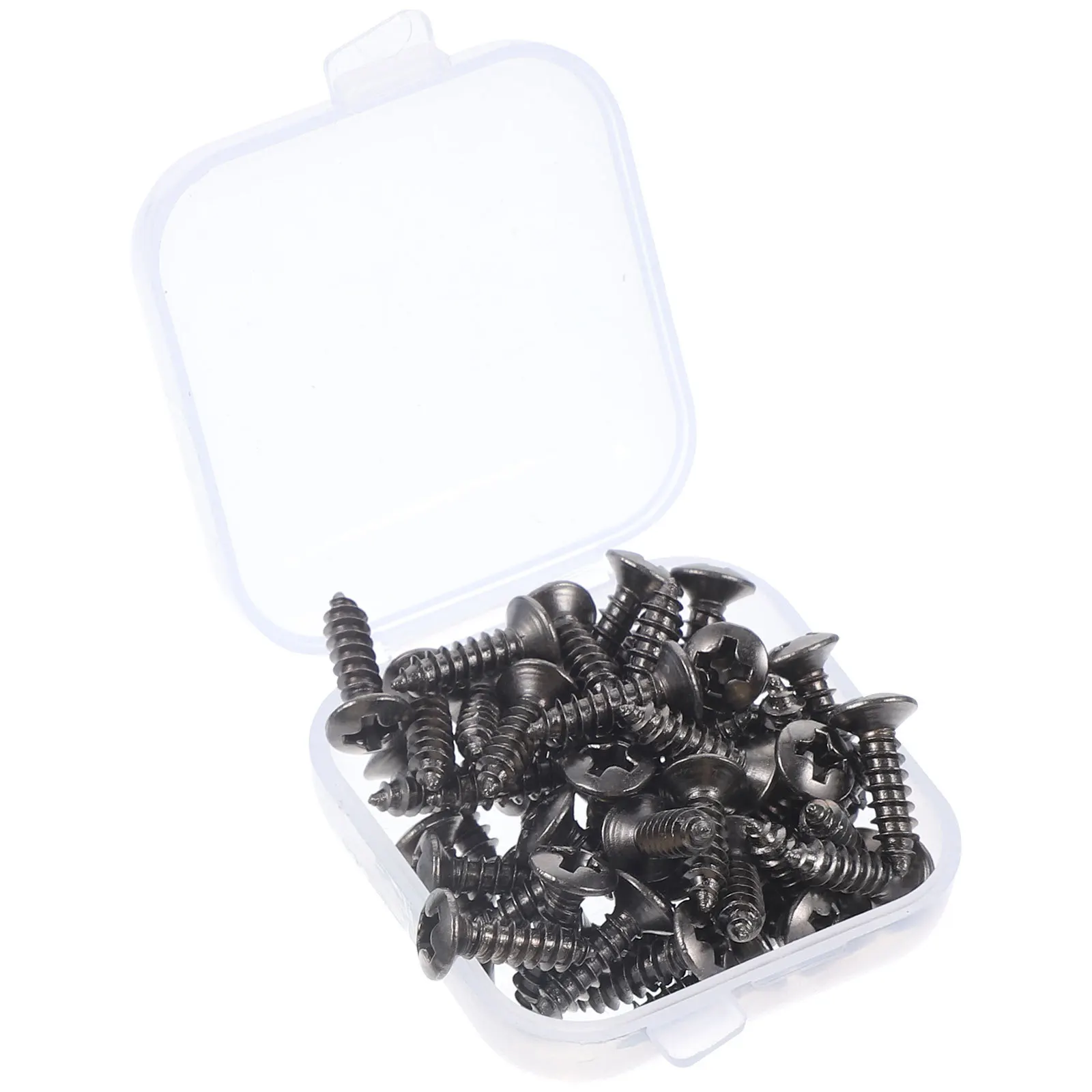 

50pcs Pickguard Screws 3X12Mm Guitar Mounting Iron Fixator For Electric Bass Accessories Durable Bright Fastener Hardware Guitar