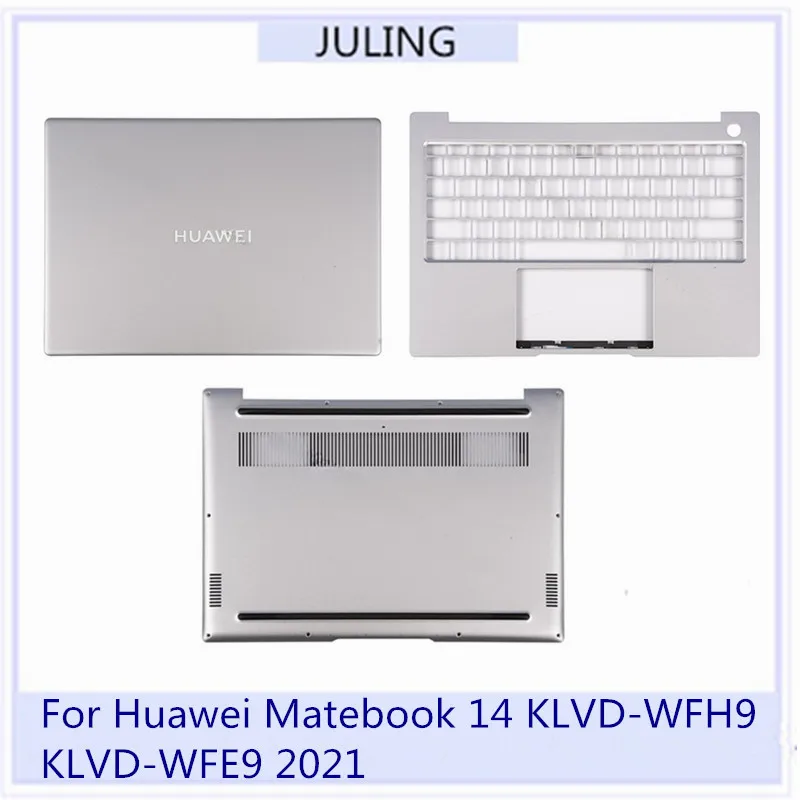 

For Huawei Matebook 14 KLVD-WFH9 KLVD-WFE9 2021 Laptop Top Case LCD Back Cover Palmrest Upper Lower Bottom Case Housing Cover