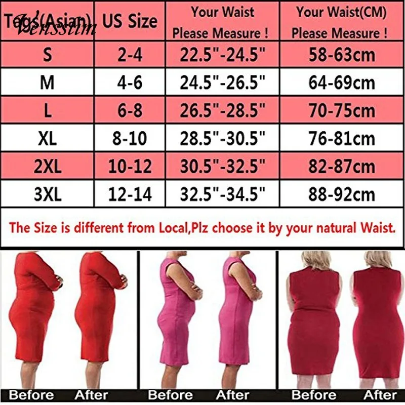 Vensslim Women Seamless Lingerie Tummy Control Panties Slimming Body Shaper Thong Shapewear Waist Trainer Underwear