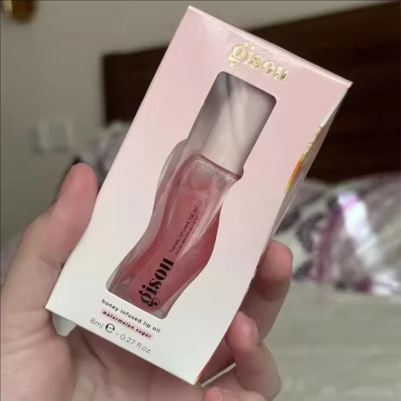 زيت شعر الشفاه المملوء بالعسل من INS Gisou حجم السفر غني بمرطب الشفاه بلسم الشفاه المرطب للعناية بزيت ملمع التقشير #3