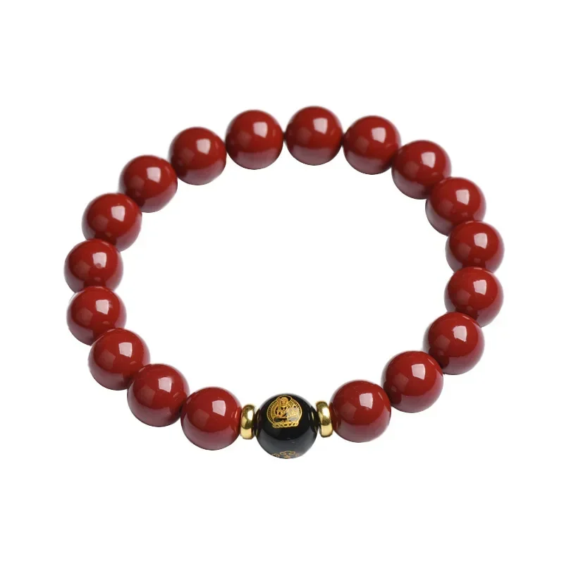 Birth Buddha Cinnabar Bracelet Body Protection Beads Bracelet Couple Men and Women's Natal Year Zodiac Guardian Bracelet view 5