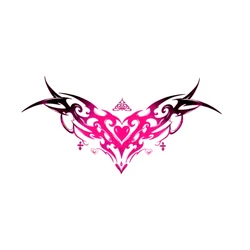 Heart dragon Waterproof Temporary Tattoos sticker Henna Glitter Tattoo Beauty Tatoo Temporary Stickers for woman Tatuajes