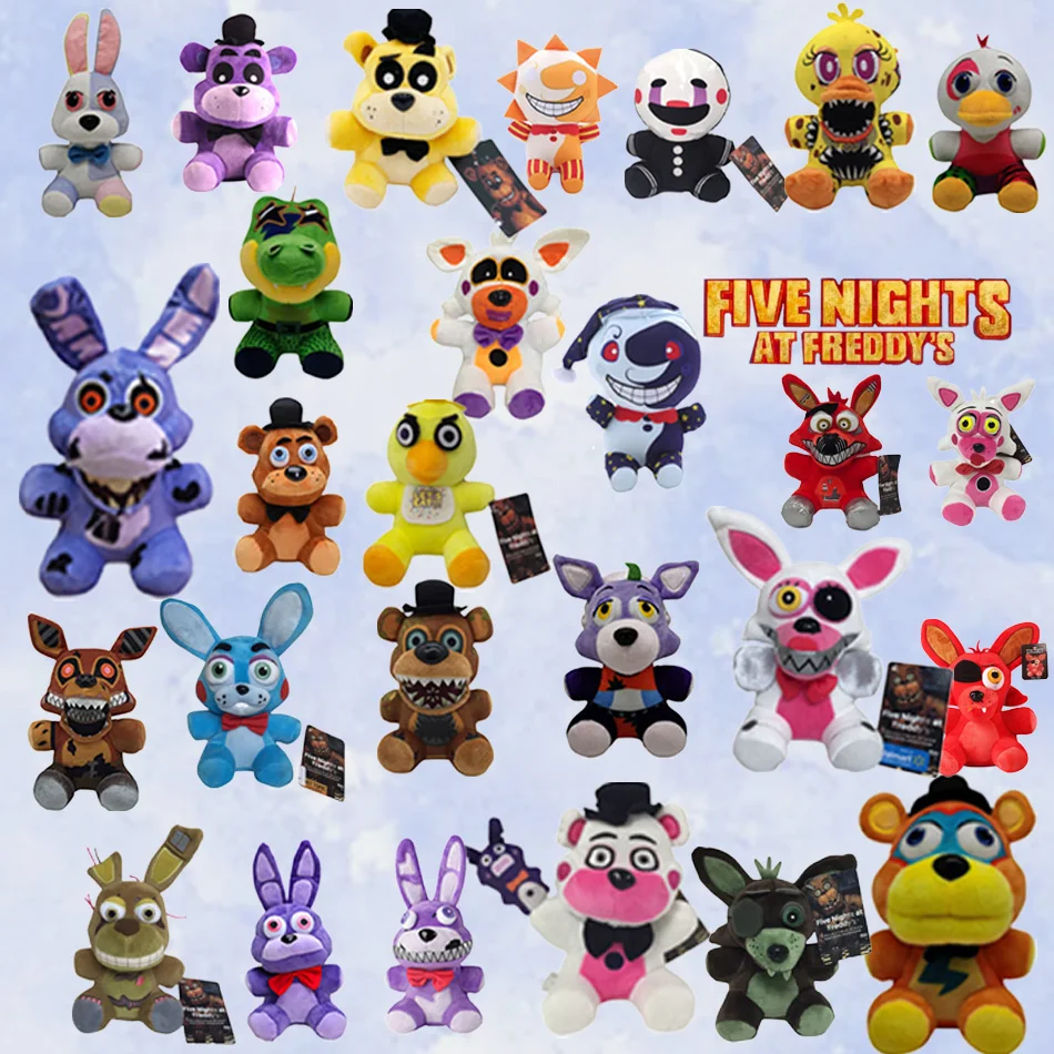 ตุ๊กตา Five Nights at Freddy's (FNAF) ขนาด 18 ซม. ตุ๊กตาหมีบอนนี่ ฟ็อกซี่ ตุ๊กตาการ์ตูนน่ารัก ของเล่นตุ๊กตาเฟรดดี้ สำหรับเด็ก เป็นของขวัญ