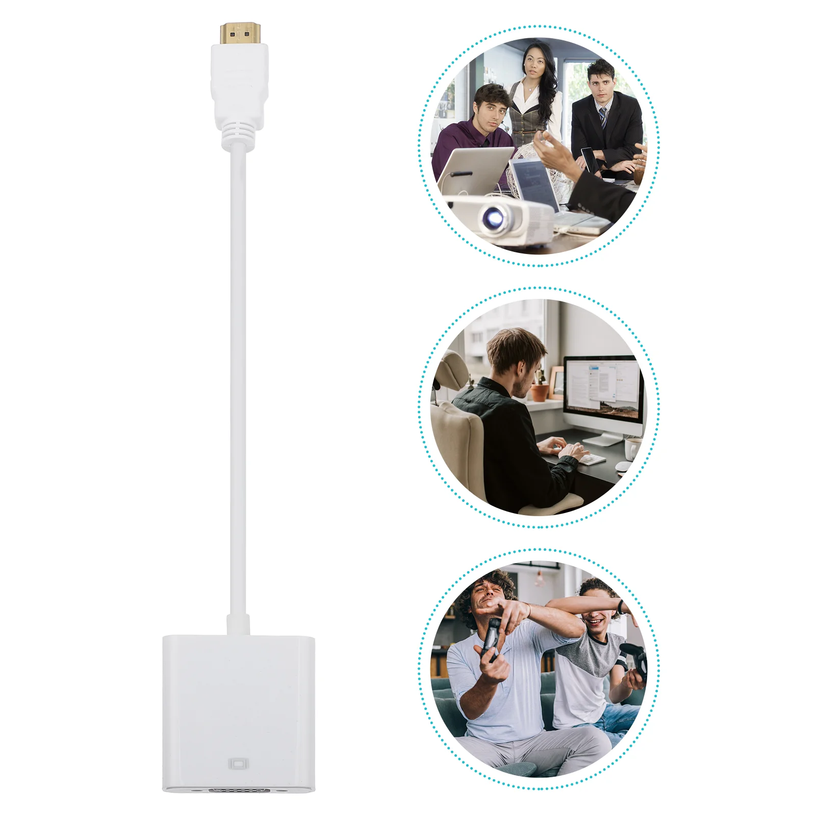 Vga Cable Office Supplies Adapter Converter Video High-definition Abs Home Multi Function Output
