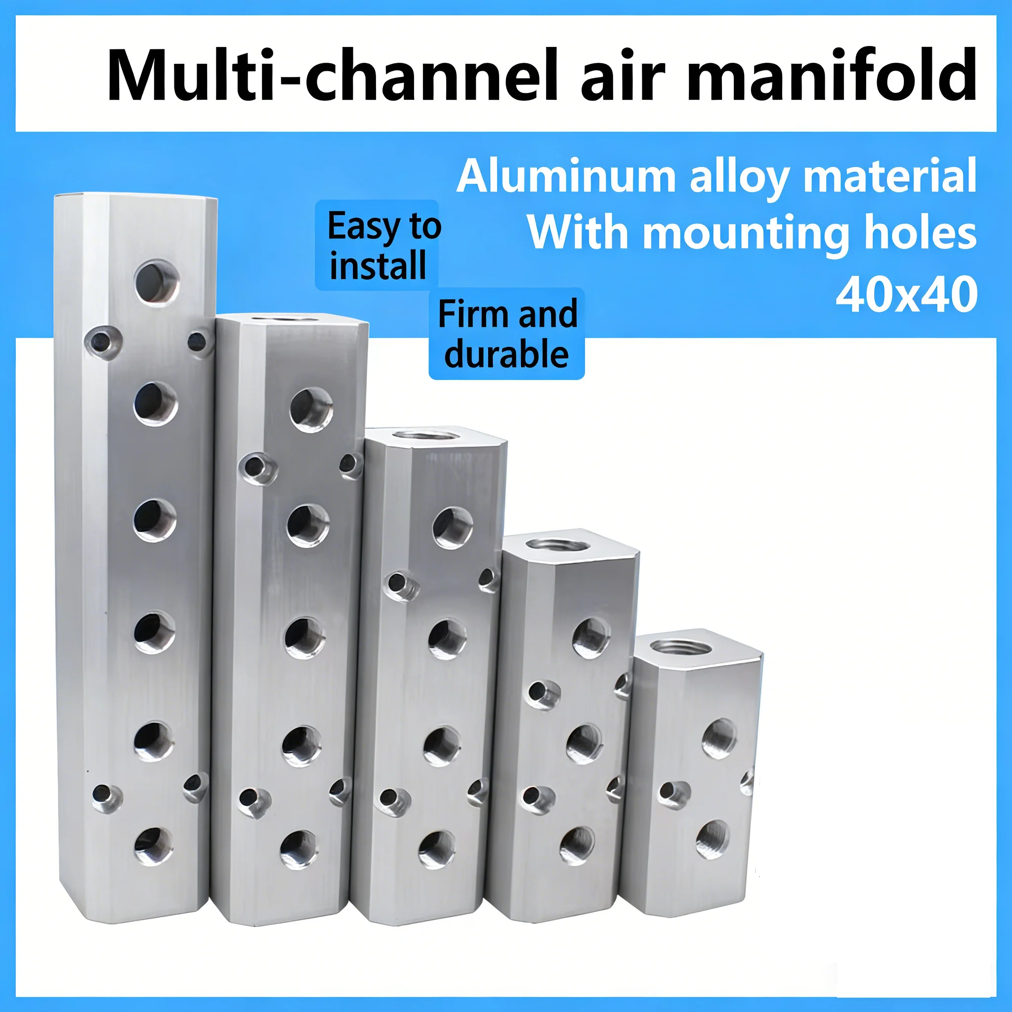 Pneumatic Multi-pipeline Air Distribution Block, Air Path Distributor,Trachea Joint, Straight-throughMulti-passDiverter Manifold