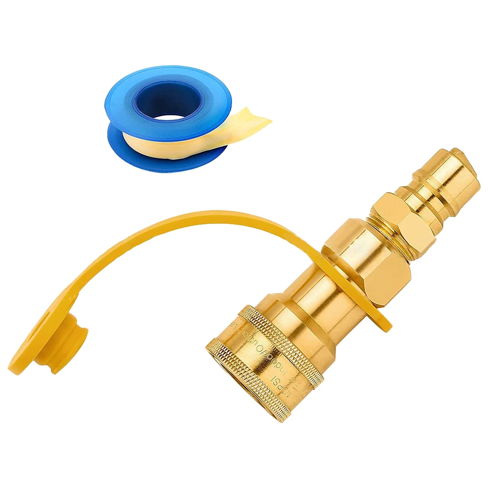 

Yellow Gas Quick Connect Gas Quick Connect Convenience Male Insert Plug Propane QDD LP Gas Quick Connect Fittings