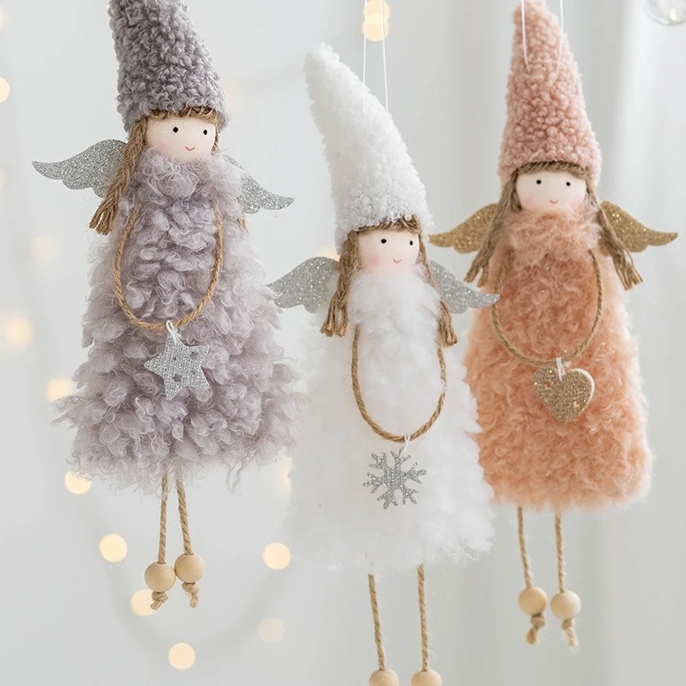 

Angel Doll Christmas Ornaments Merry Christmas Decorations for Home Garland Christmas Tree Decor Navidad Xmas 2022 New Year 2023