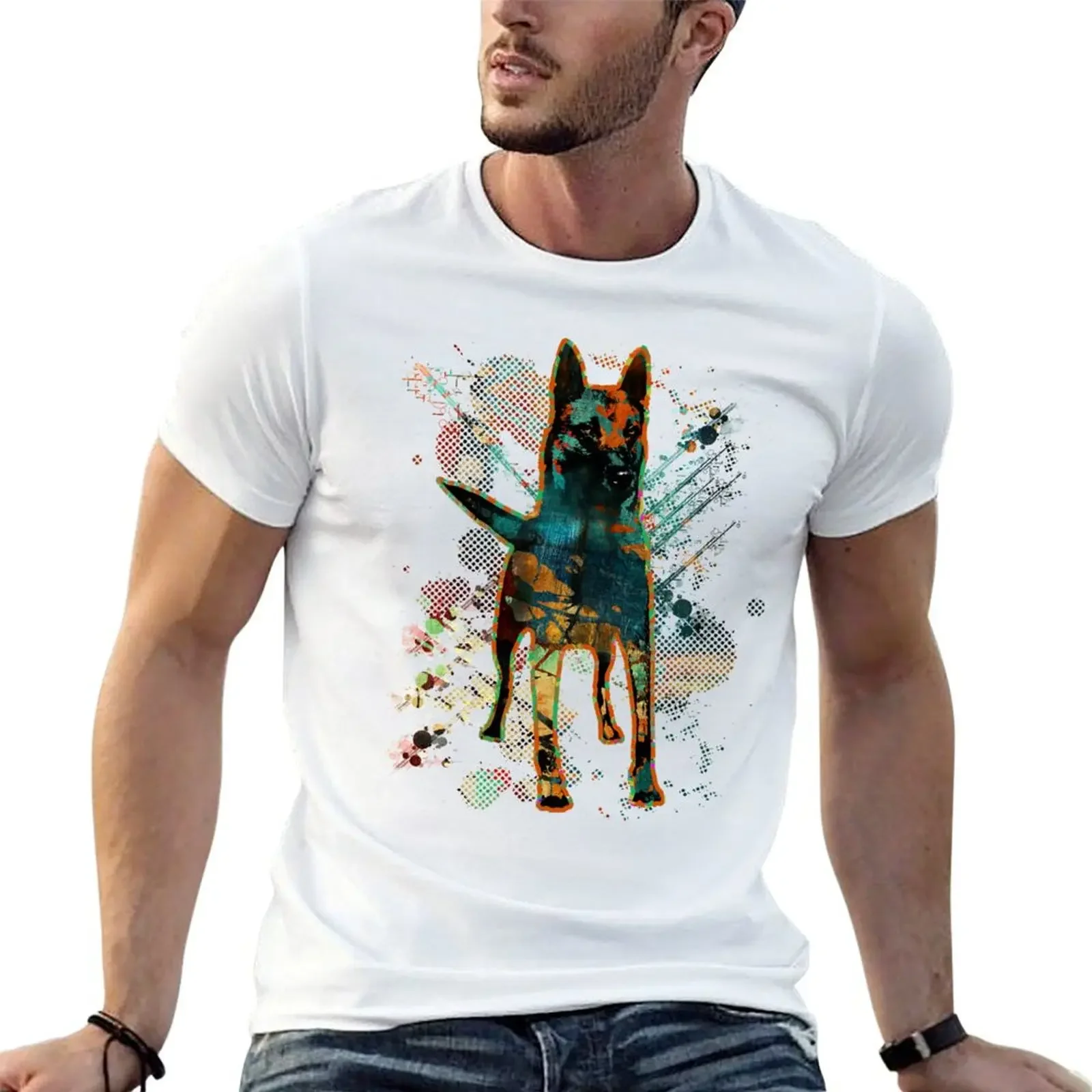 

Belgian shepherd - Malinois T-Shirt plus sizes man clothes custom shirt mens t shirts pack