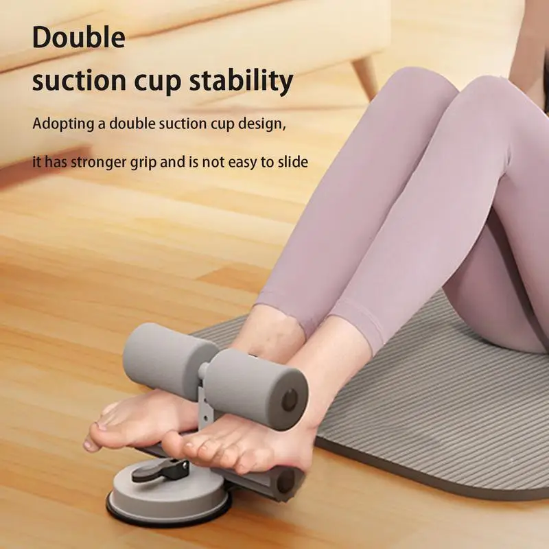 Sit Up Foot Holder Sit-up Aid Machine Exercise Bar With 2 Strong Suction Cups Stable Abs Assistant Device Situps Equipment For