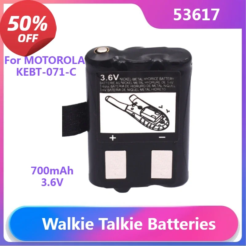 

53617 For MOTOROLA KEBT-071-C KEBT-071-D KEBT-071-B 1-4pcs BLACK 3.6V 700mAh Battery