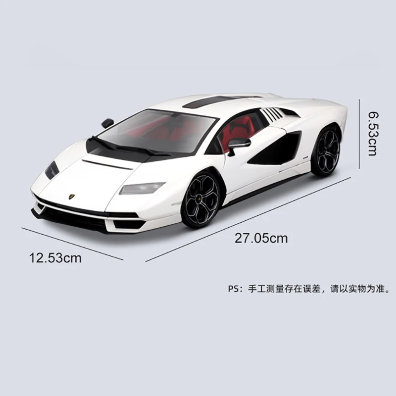 Maisto 1:18 Lamborghini Countach Alloy Car Ornaments Room Decor Kids Collection Toys Christmas Gifts Wholesale