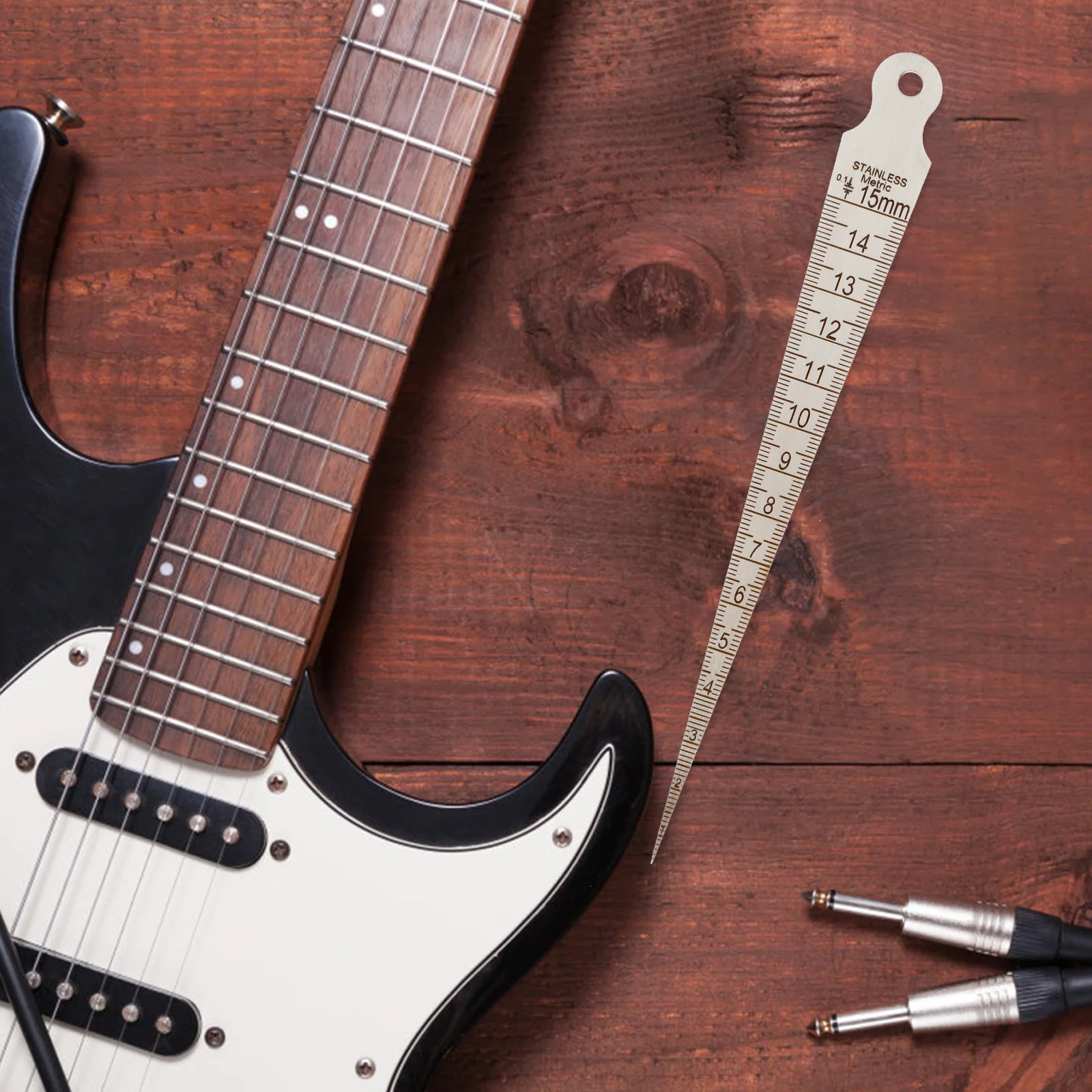 

Guitar Measuring Steel Ruler Compact Portable Durable Guitar Repair Tool Luthier Instrument Measuring Ruler Machinist Tools