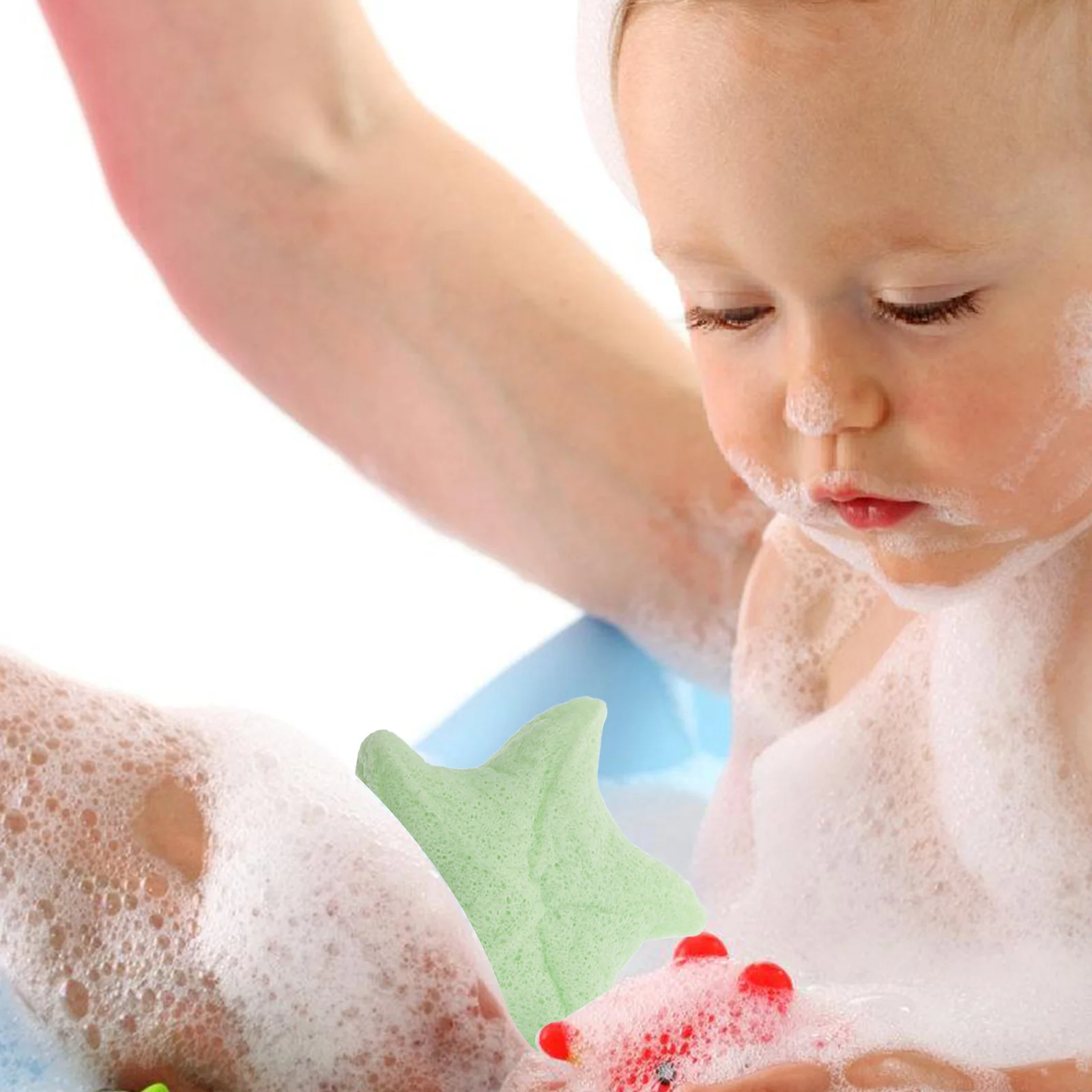 

Baby Bath Sponge Natural Gentle Exfoliating Scrubber Infant Toddler Newborn Soft Cartoon Body Sponge Pad Cartoon Sponges