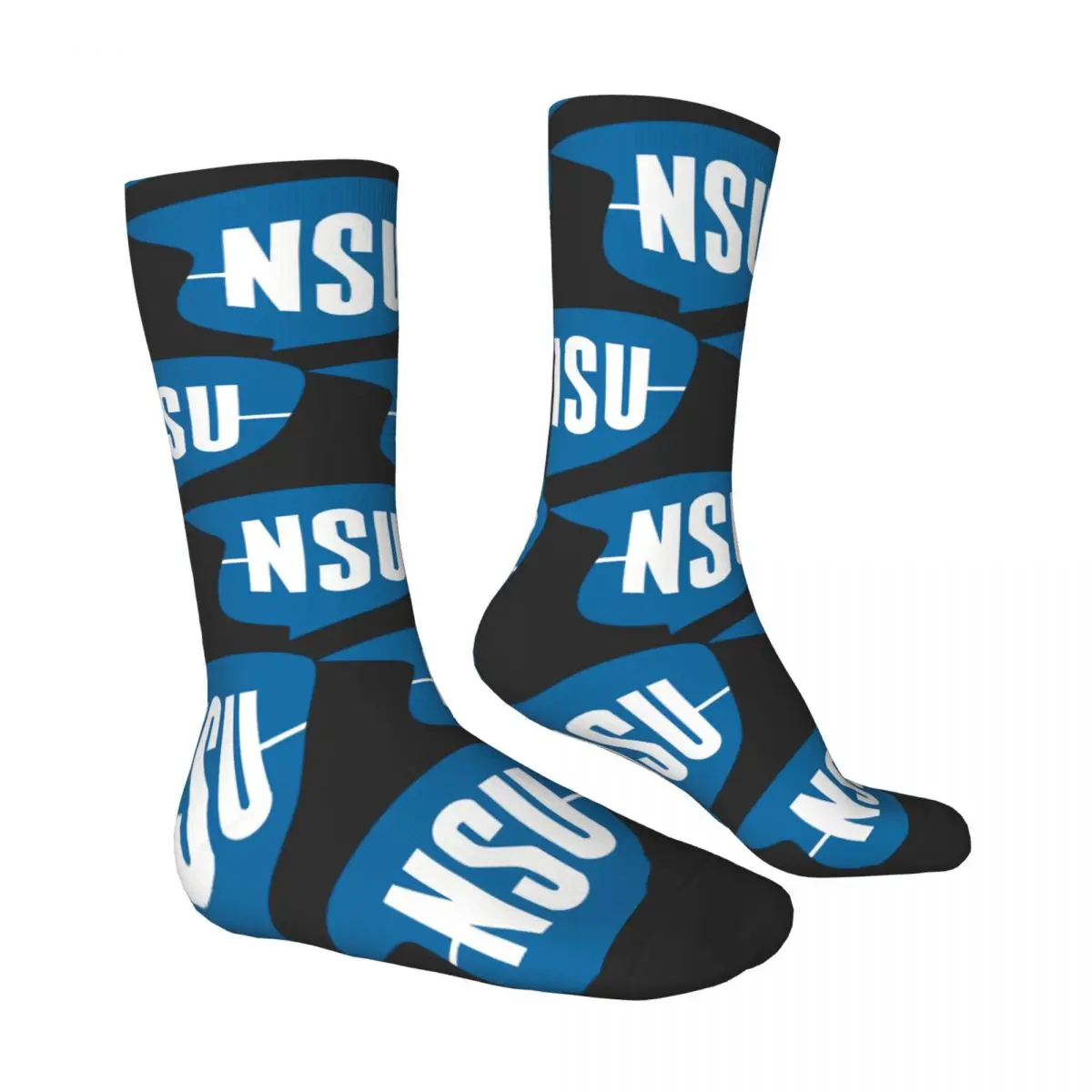 Chaussettes de compression drôles pour hommes, style de rue Harajuku NSU, nouveauté, chaussettes décontractées Crew Elan, cadeau imprimé, heureux, rétro, crique