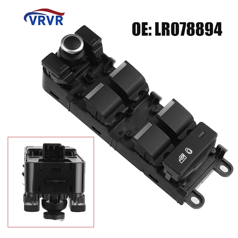 

VRVR LR078894 New Classic Black Window Master Switch LR034932 LR071113 LR066075 For 2014- 2017 Land Rover Range Rover Sport