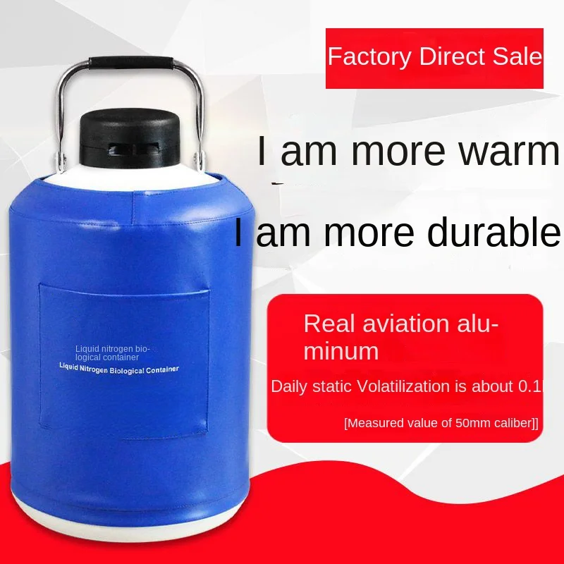 Small Portable Liquid Nitrogen Tank 10 Liters 20 Liquid Nitrogen Beauty Storage