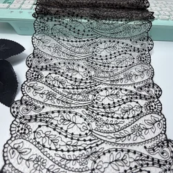 Embroidery Lace Fabric Diamond Net Embroidered Lace Trim DIY Clothing Sewing Accessories Quality Mesh Lace for Needle Work