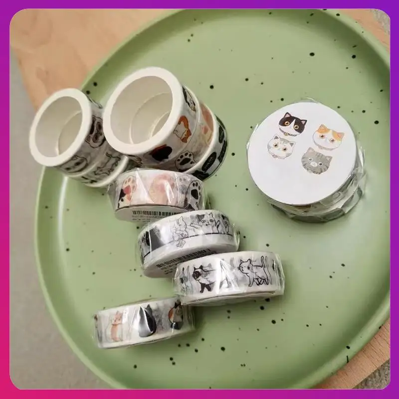 ABKL-15 Mm Wide Washi Tape Wide16ft Long/Roll Cute Washi Tape Scrapbook Supplies, Journaling Supplies