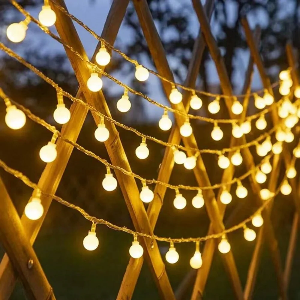 1PC 1.5M10LED/3M20LED small white ball battery box string light,battery powered(without battery),used for tent,party decoration