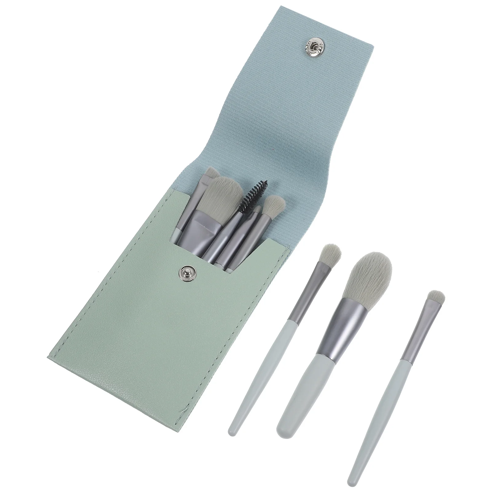 

1Set Mini Makeup Brush Set Soft Makeup Brushes for Women Portable Cosmetics Tools Kit with Blending Eye Shadow Face Beauty