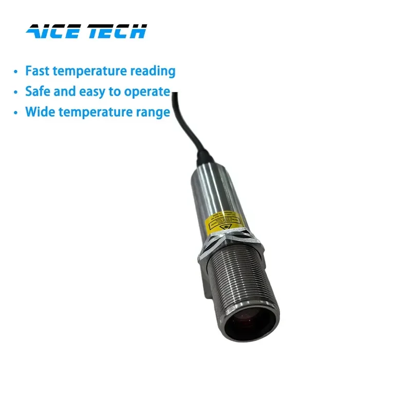 ABSD-IS10P Thermometer Software Controlled Emissivity Coaxial Aiming 5Ms Response IP65 Stainless