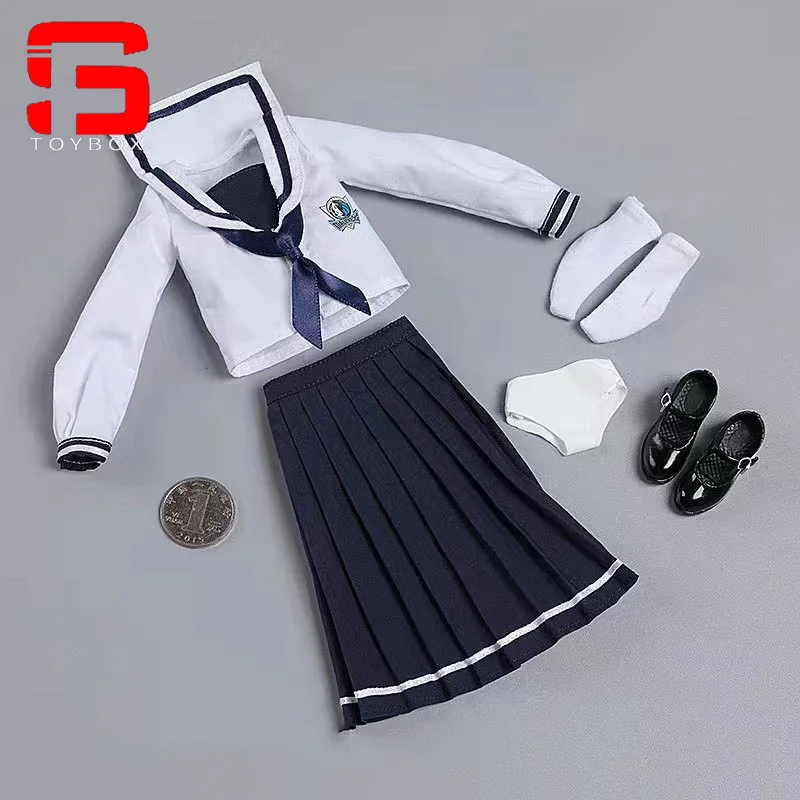 CDtoys CD031 Strój Szkolny JK Spódniczka Mundurek Marynarski Damski Model Ubrań Pasuje do Figurki Akcji Żołnierza 12 Calowy