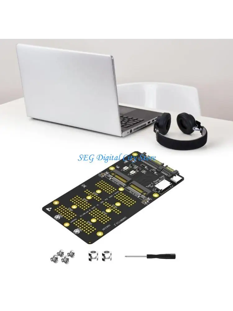

U75B M.2(NGFF) NVMe SSDs Converters to SATAs with SFF 8611 8612 Adapter for PC and Office Equipment