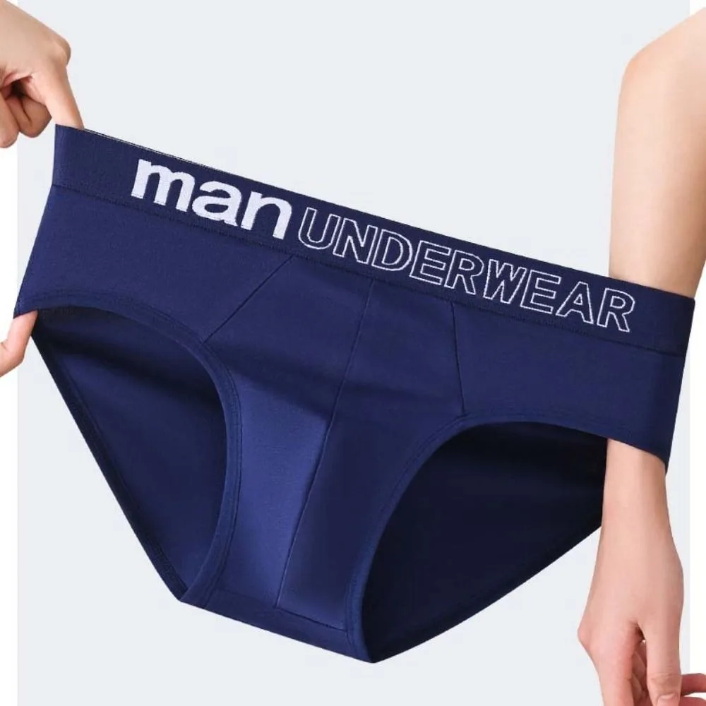 

5 шт., мужские тонкие трусы с низкой талией в японском стиле, мужское нижнее белье, эластичные трусы с надписью, подарки