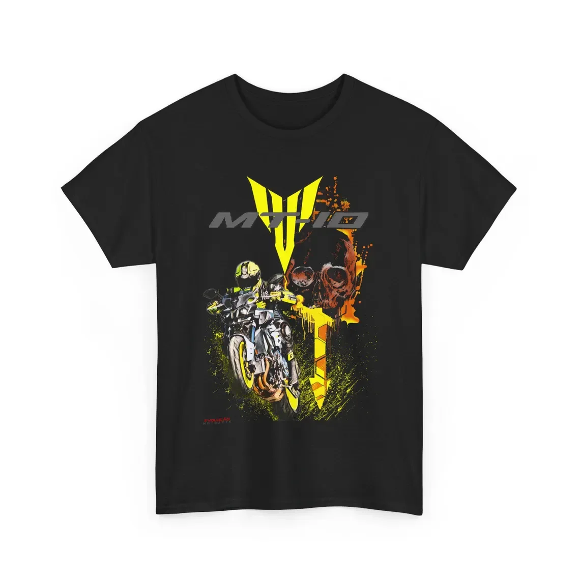 

MT-10 T Shirt The Ultimate Track Day Motorcycle Tee Hypernaked Racing Rider Top For MT Fans CP4 Gift Moto MT10 Skull