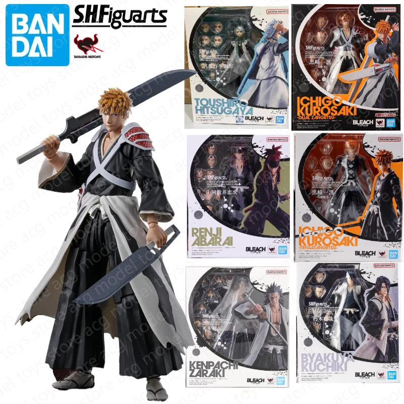 Original Bandai SHF BLEACH Thousand-Year Blood War Kurosaki Ichigo  Anime Action Figure Toys Collection Model Gifts