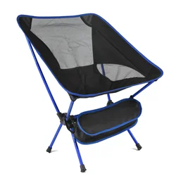 Outdoor New Folding Chair Ultralight Aluminum Moon Chair Picnic Beach Fishing Chairs Garden Seat Portable Hiking Camping Chair