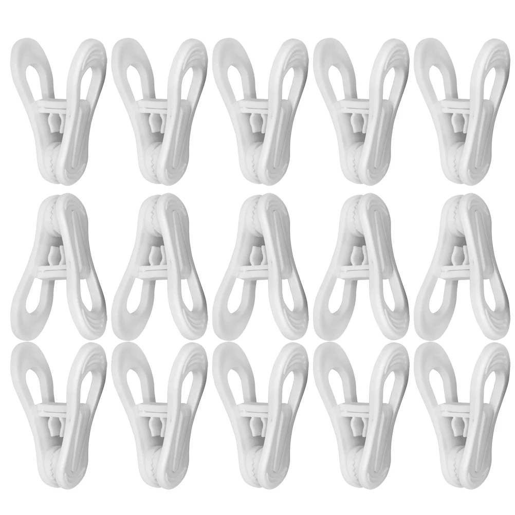 

25Pcs Plastic Clothes Clips Anti Aging Windproof Non Slip Clothespin for Clothesline Drying Towels Quilts Skirts