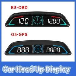 2023 New Car Head Up Display Multi-function Display Area Engine Speed Water Temperature Fuel Consumption RPM Speed Voltage