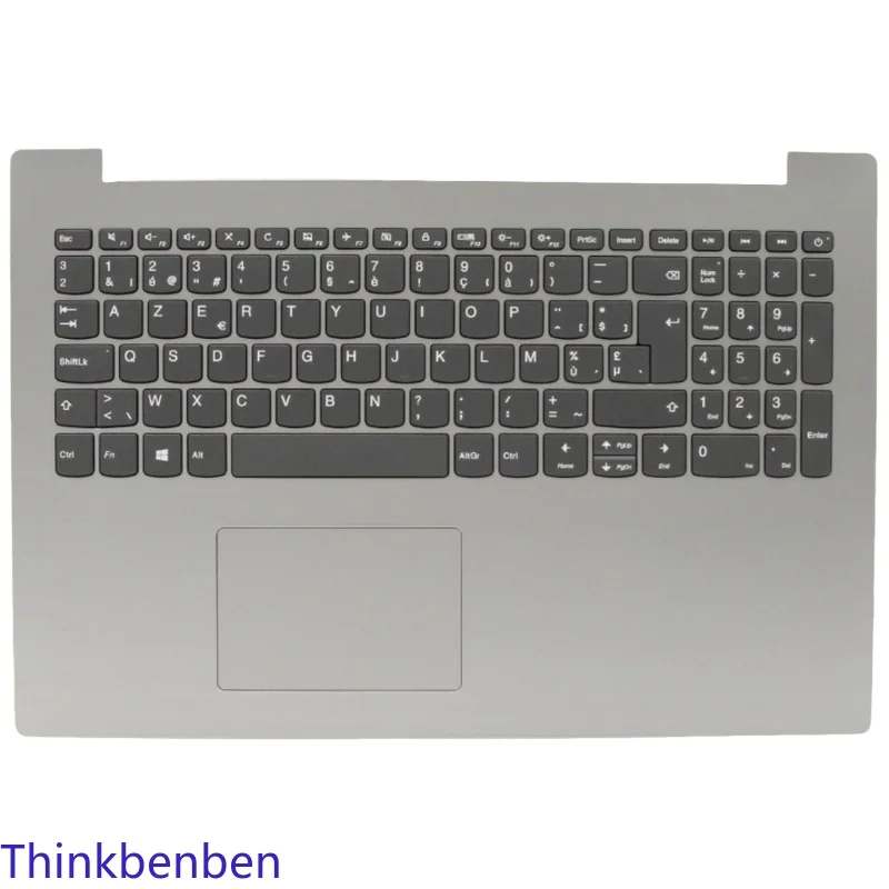 BE Belgian Keyboard Platinum Grey Upper Case Palmrest Shell Cover For Lenovo ideapad 330 15 IGM AST IKB 5CB0R16576