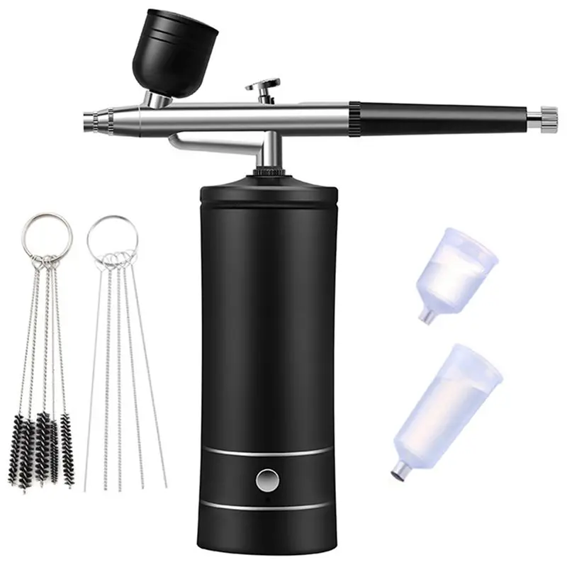 A75K Air Brush Kit Air Compressor Easy To Use for Model Painting Nail Art Tattoo Decorating Rechargeable Handheld Air Brush