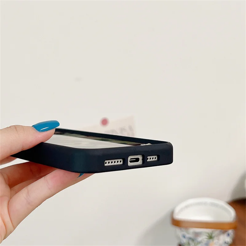 Flor selvagem safari bebês urso lil diabo caso de telefone para iphone 16 15 14 13 12 pro max wf plus lil anjo gato camo capa traseira y2k