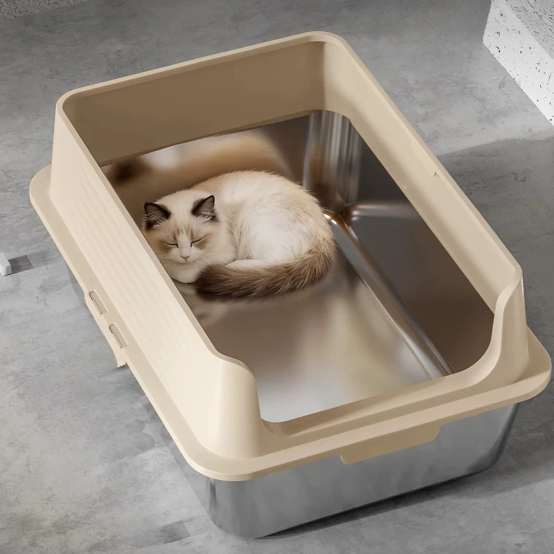 Closed Luxury Sandbox Side Entrance Litter Box Large Hiding Defecation Litter Box Accessories Arenero Gato Household Products
