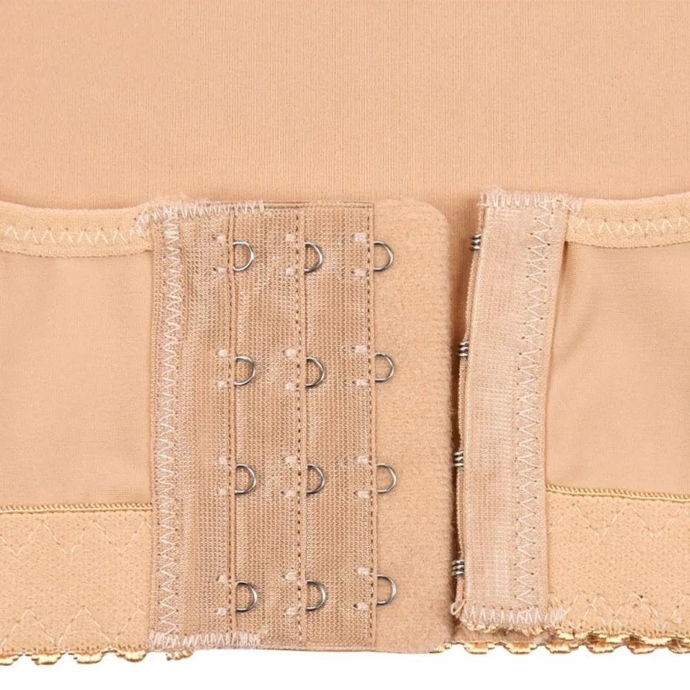 Cinta de peito push up corpo shaper ombro puxando manga longa emagrecimento shaperwear feminino controle corpo à prova de choque