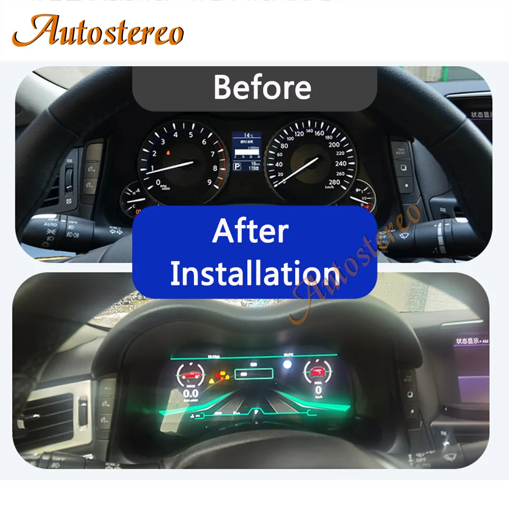 

Digital Cluster Virtual Cockpit For Infiniti Q70 Q70L 2012-2017 Sport Car Multimedia Player Dashboard Auto Speed Meter Screen