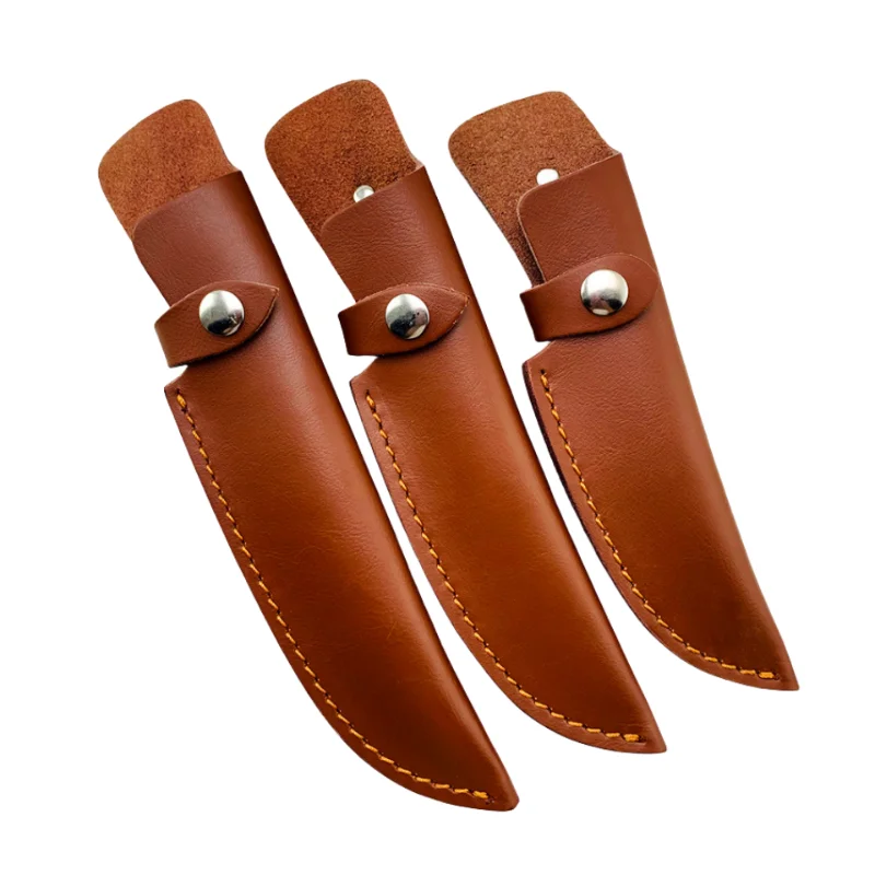 Outdoor Belt for Tools Fixed Blade Straight Holder  Loop Hunting Multi Holster Carry cowhide Leather Sheath Bag Pouch