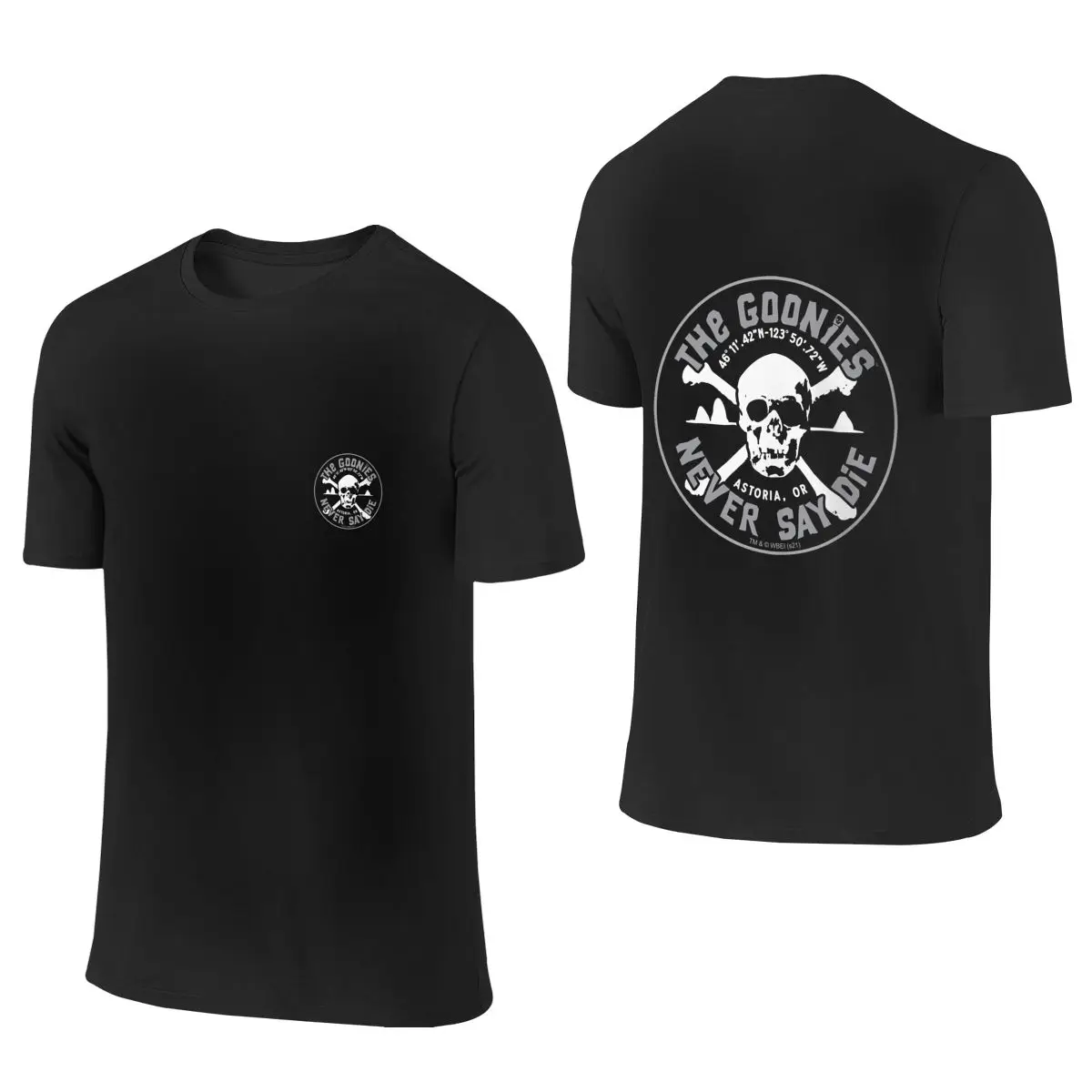 

Never Say Die Logo Men's Short Sleeve T-shirt Round Neck 100% Cotton T shirt S-6XL