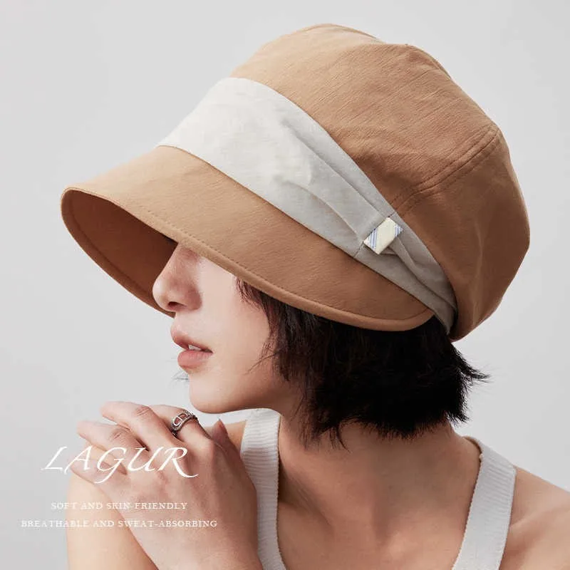 Artistic sunshade beret newsboy cap female fisherman baseball
