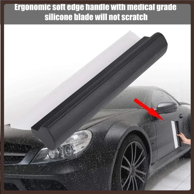 Car Wash Wiper Panel Glass Wiping Integrated Silicone Scraper, Divine Tool for Water Scraping Without Damaging Paint Wiper Panel