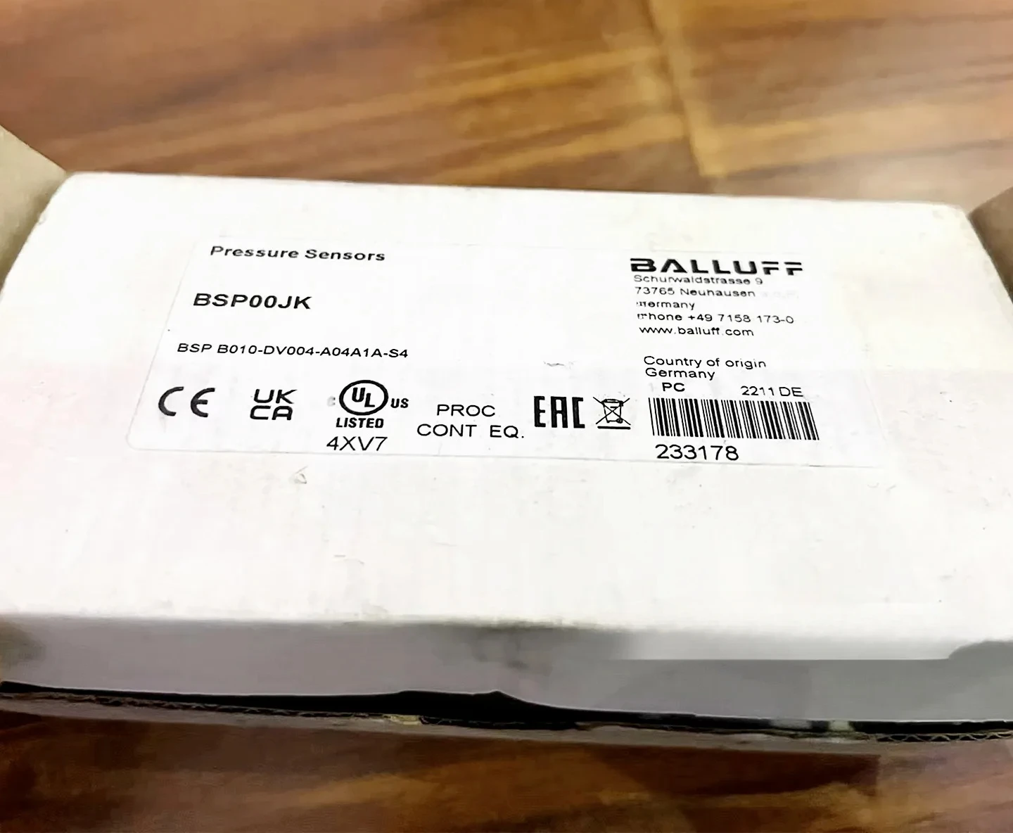 Sensor de pressão BSP B010-DV004-A04A1A-S4 Bsp00jk