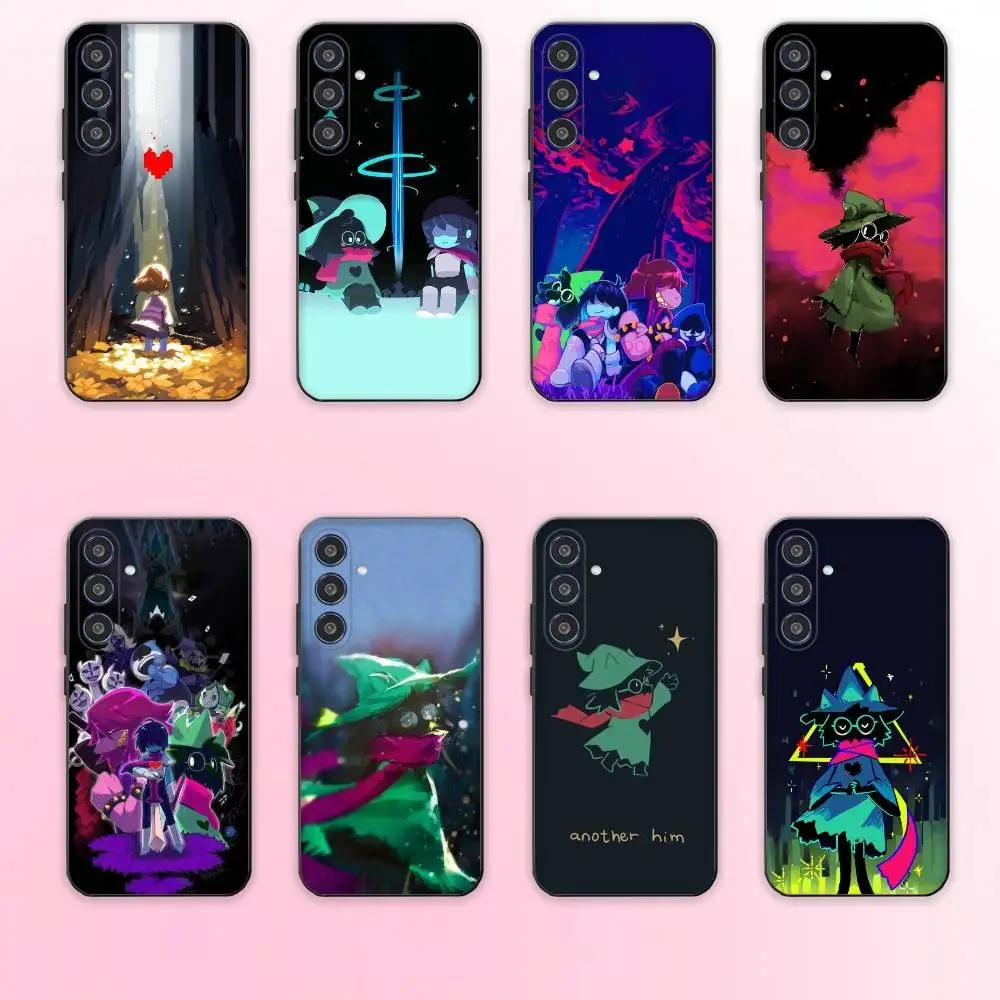 

D-Deltarune Ralsei-S Phone Case For Samsung Galaxy A73,A72,A71,A70,A53,A52,A51,Others Soft Black Cover