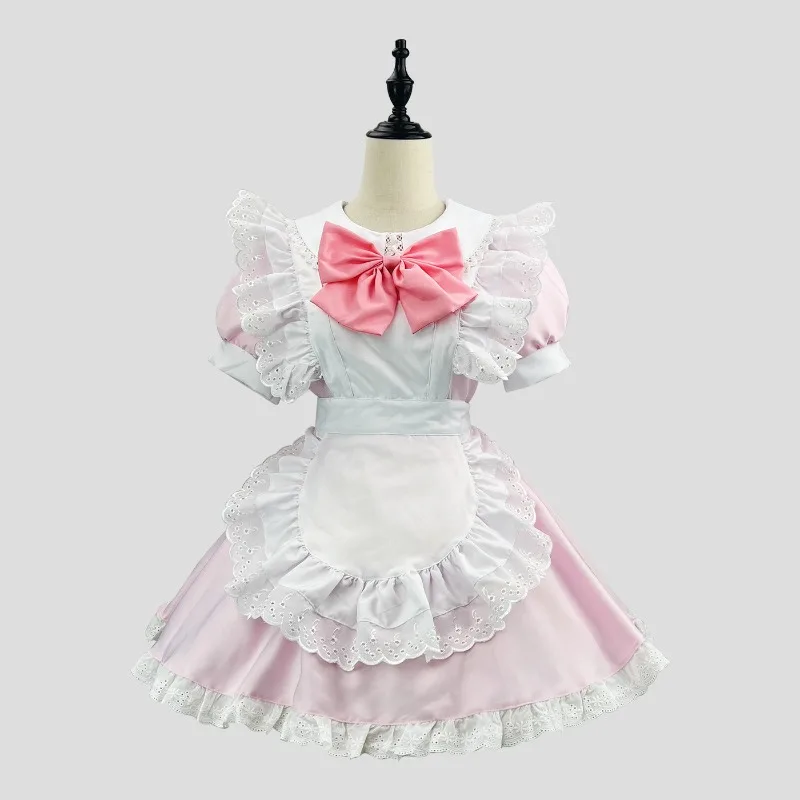 Japanese Cute Lolita Bunny Cosplay Black and White Maid Outfit Lolita Dress 2024 New Black Maid Dress