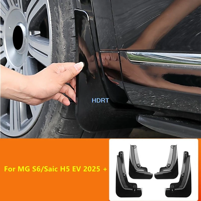 For MG S6/Saic H5 EV 2025 + Car Styling Front Rear Wheel Mud Flap Mudguard Splash Fender Cover Protector Decoration Accessories